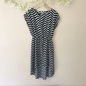 Bloom High/low Striped Dress